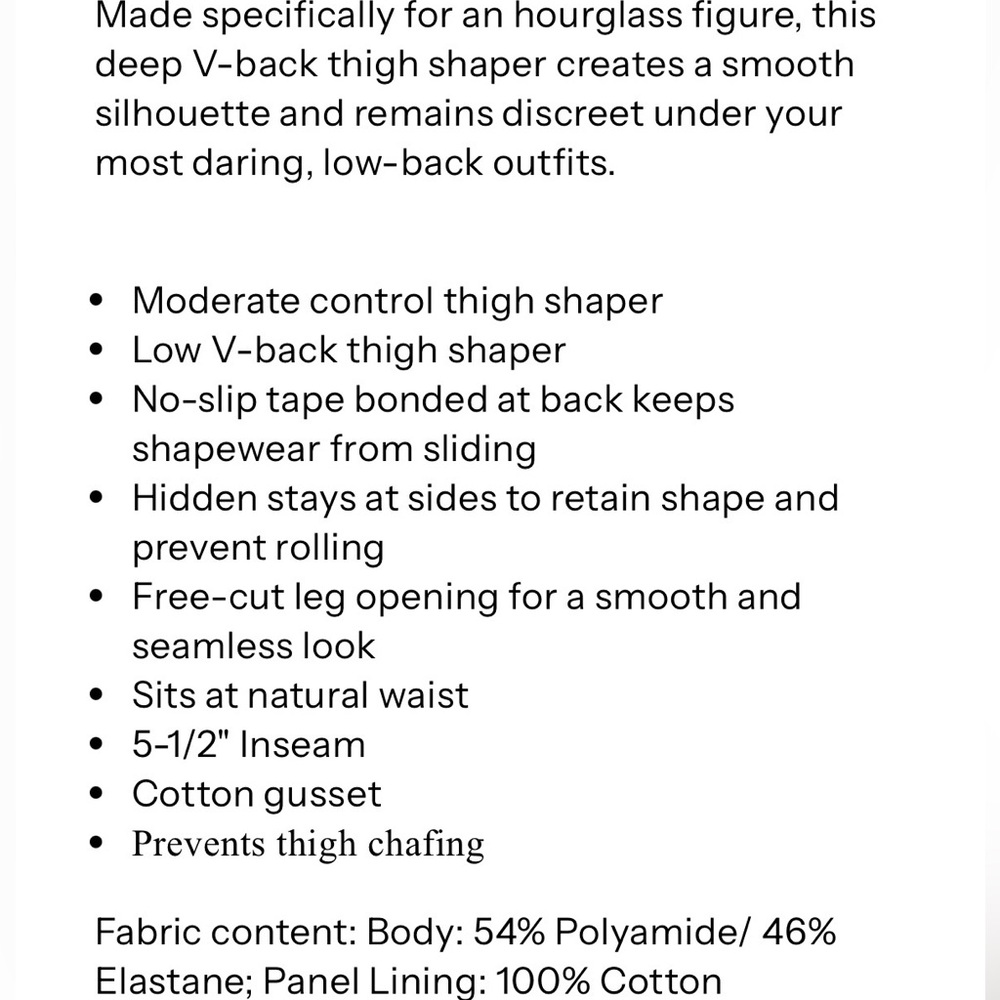 NWT Wacoal Shape Revelation Hourglass Thigh Shaper - Picture 8 of 10